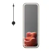 Luminous frame mirror red abstract art seat home decoration mirror creative seating furniture Application Scenario
